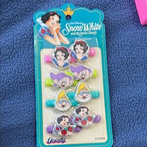 Snow White Hair Barrettes - Multicolor